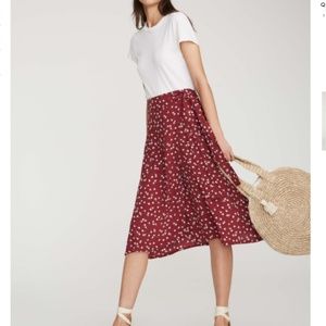 Faithfull Valencia Wrap Skirt (Berry Floral, S)